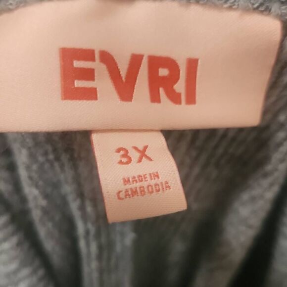 EVRI Light Grey Ribbed Knit Swing Dress, 3XL, NWOT - Picture 8 of 10